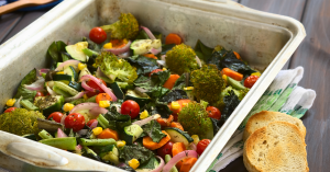 pic of vegetables in a sheet pan - Hope Health and Wellness Advocacy
