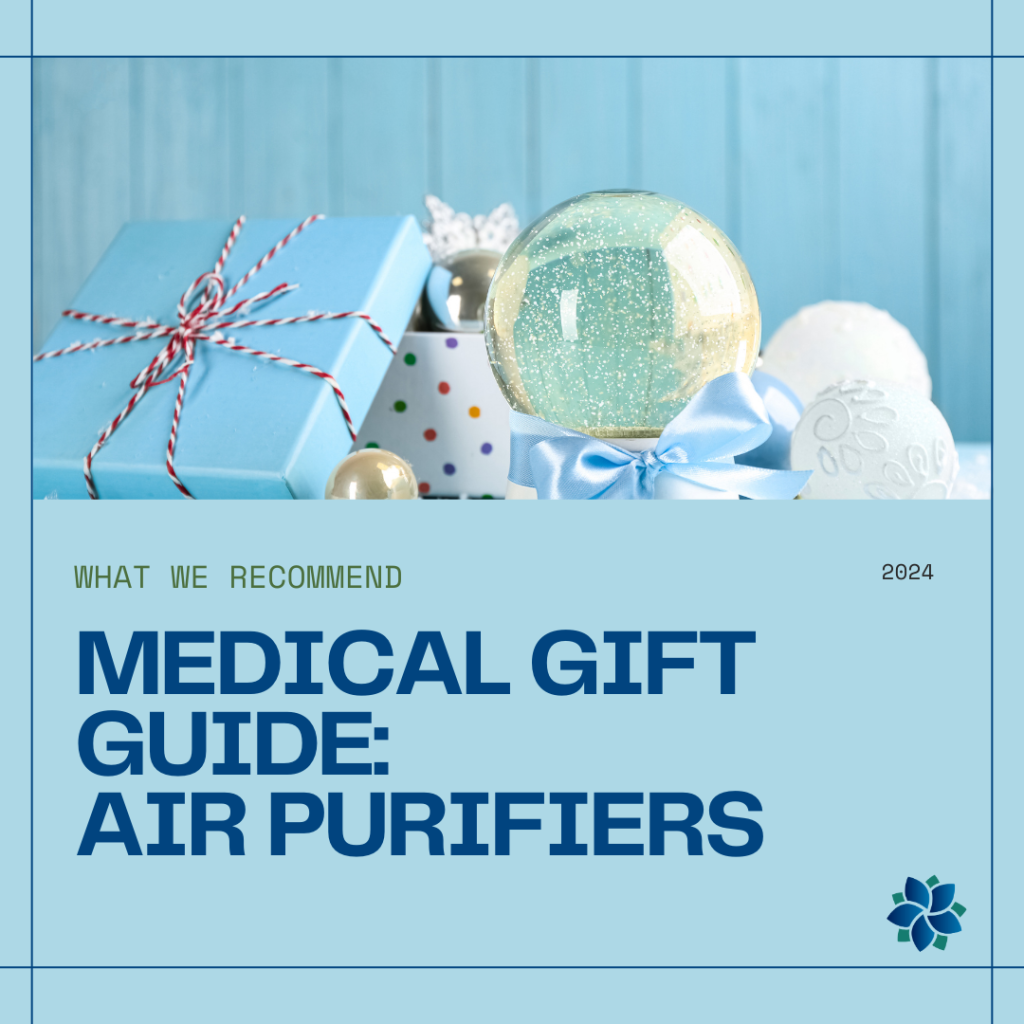 Medical Gift Guide: Air Purifiers - an image with the text described